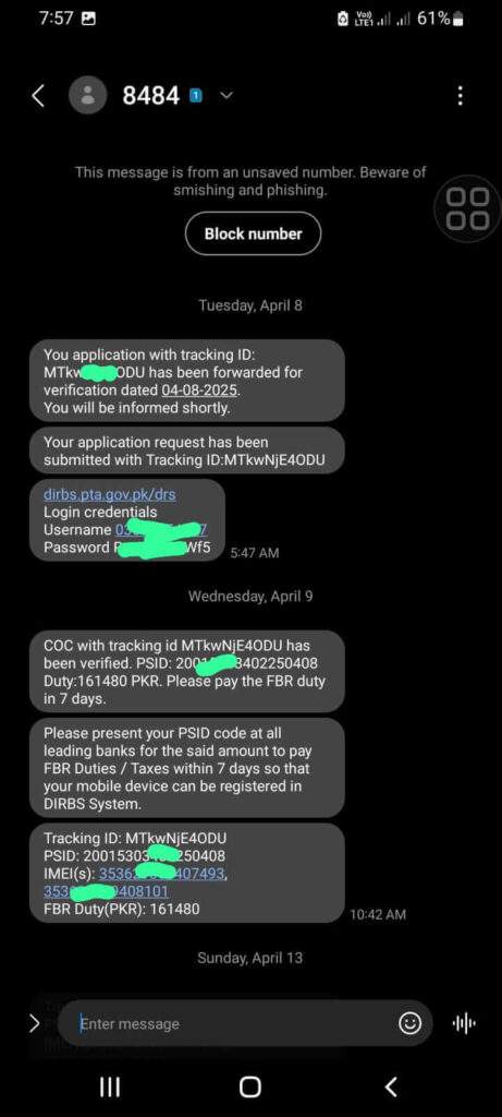Pta Approve Mobile Online 15 Pro Tax
